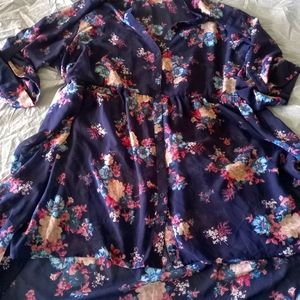 Torrid size 3 chiffon babydoll tunic
